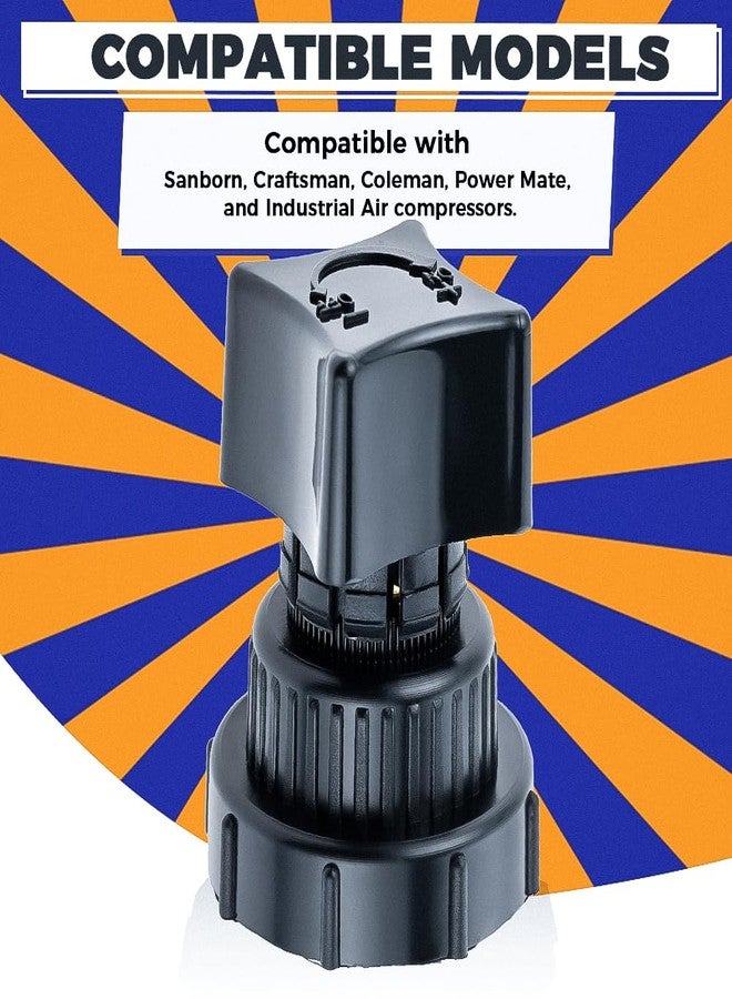 Yetaha Manifold Plastic Air Compressor Regulator Valve Knob, Compatible with Sanborn Craftsman Coleman Power Mate Air Compressor Replacement Parts - Image 5