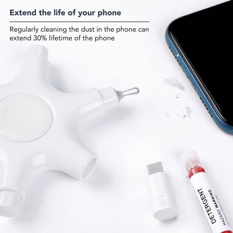 Tassmpitor for iPhone Cleaning Kit Port Cleaner, Repair and Restore Tool for iPad Pro Watch Cell Phone Charging Port, Lightning Charger Cables Speaker Airpod Cleaning Putty Dust for All Devices - Image 2