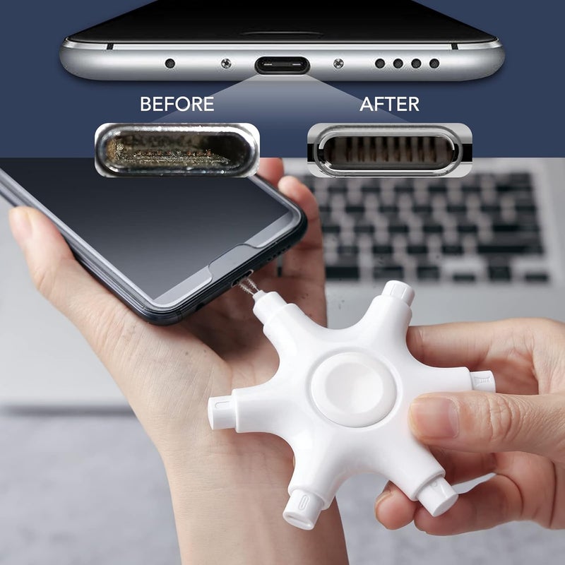 Tassmpitor for iPhone Cleaning Kit Port Cleaner, Repair and Restore Tool for iPad Pro Watch Cell Phone Charging Port, Lightning Charger Cables Speaker Airpod Cleaning Putty Dust for All Devices - Image 3