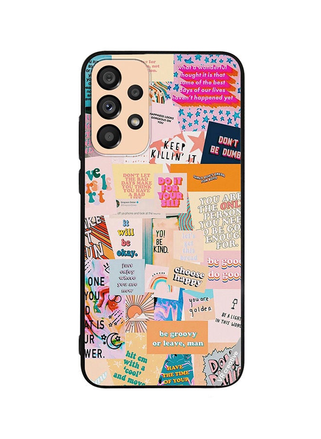 VR CREATIVE Protective Case Cover For Samsung Galaxy A53 5G Multiple Quotes Design Multicolour - Image 1