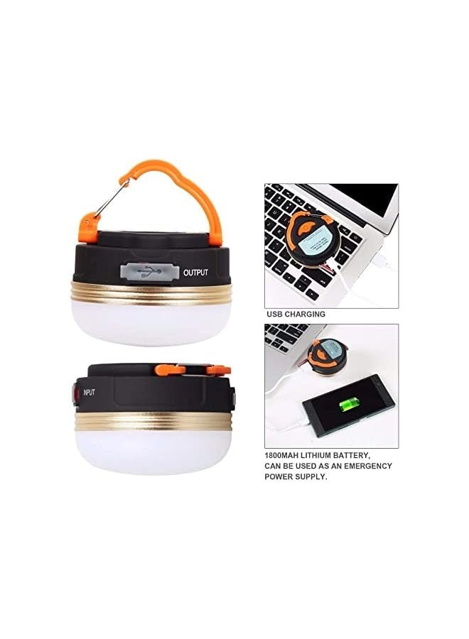 erorex LED Camping Lantern Tents lamp Mini Portable Camping Lights Outdoor Hiking Night Hanging lamp USB Rechargeable - Image 4