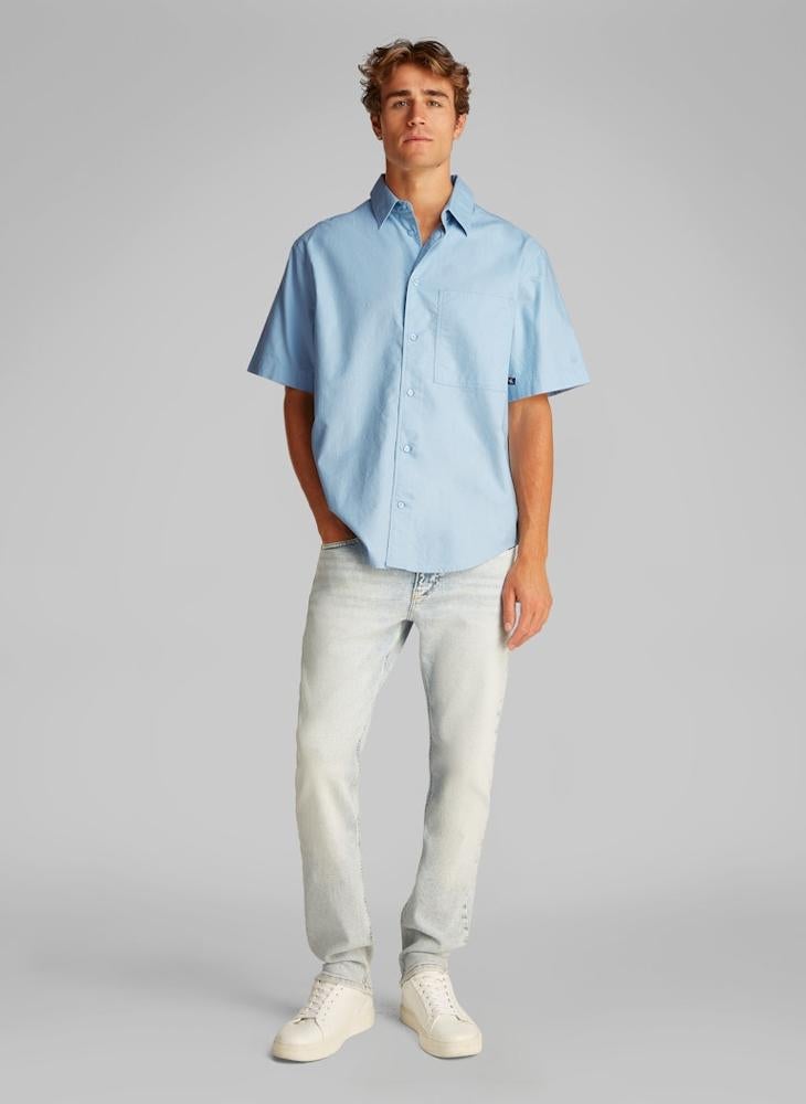 Calvin Klein Jeans Oxford Short Sleeve Shirt  - Image 4
