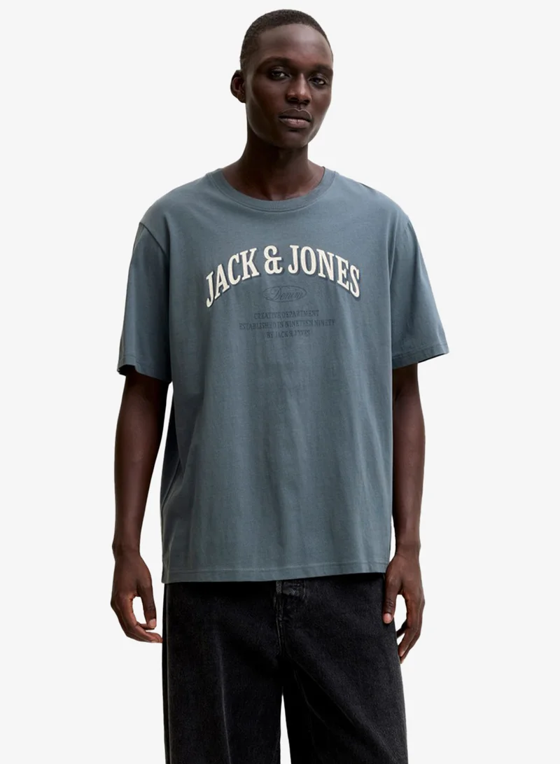 JACK & JONES Logo Crew Neck T-Shirt