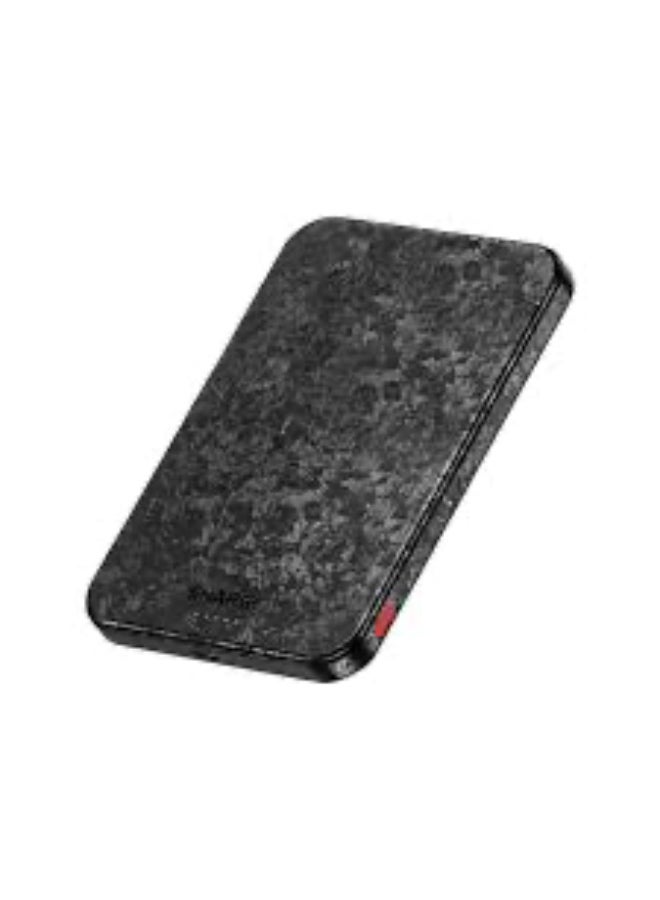 SHARGE Sharge CarbonMag Magsafe Power Bank, Slim, Magnetic, Portable, 5000mAh Capacity, Lightweight, Carbon Fiber, 20W PD Fast Charging, for iPhone 16 Pro Max/15/14/13 Series,USB C, Carbon | C3  - Image 3