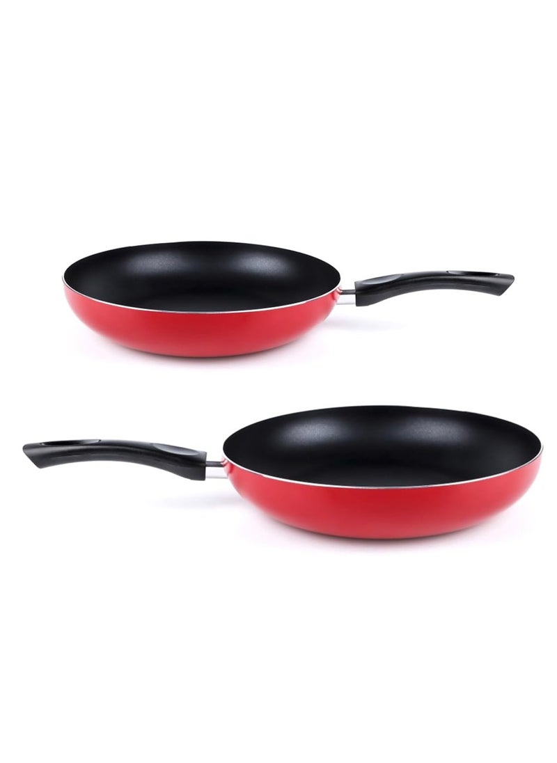 Eco Ceramic Frypan Nonstick Frying Pan Set of 2 Pcs 22cm and 26cm