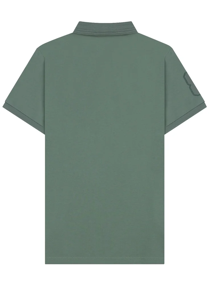 GIORDANO Men's Lion Polo Green