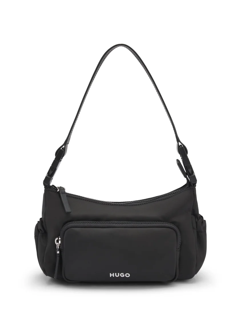 هوجو Shoulder bag in smooth twill with interchangeable strap