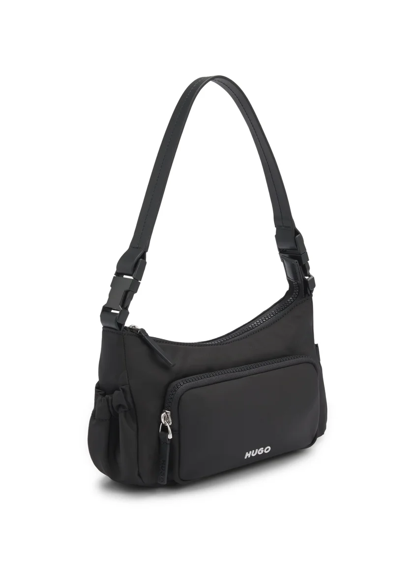 هوجو Shoulder bag in smooth twill with interchangeable strap