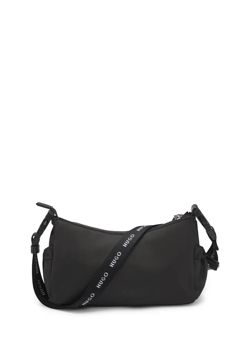 HUGO Shoulder bag in smooth twill with interchangeable strap