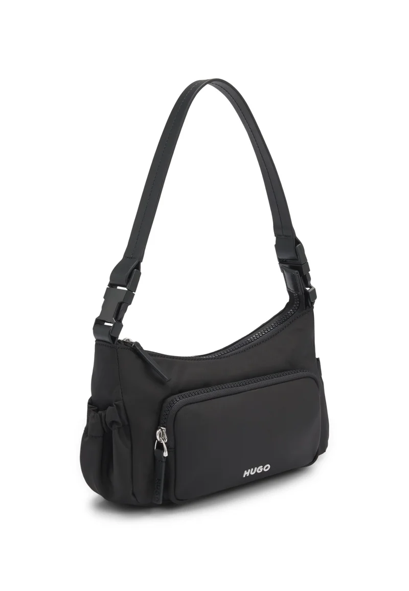هوجو حقيبة كتف من تويل ناعم بحزام قابل للتبديل