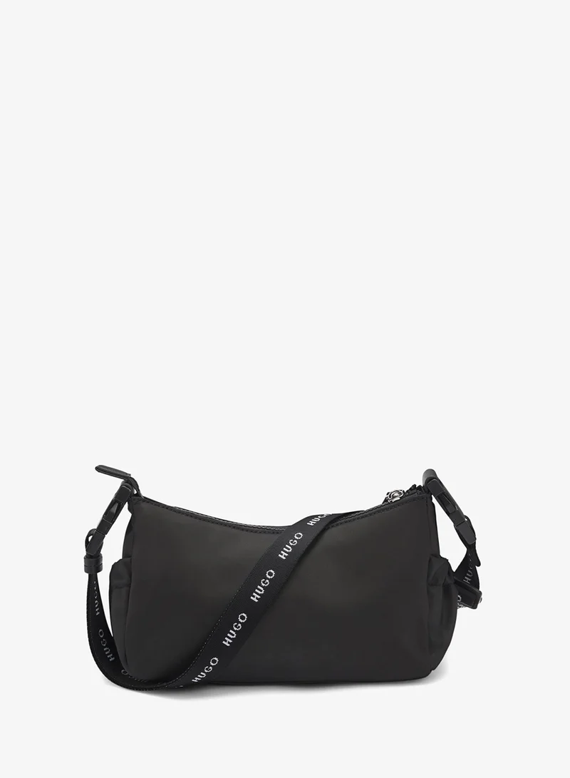 HUGO Shoulder bag in smooth twill with interchangeable strap