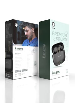 GREEN LION Panama Wireless Earbuds /4 Hours Play Time/Hands-Free Calls/Effective Distance: 12M- Black  - Image 2