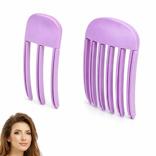 Wonglea Hair Volume Clip 2 Pack for Fluffy Hairstyles, No-Crease Hair Volumizing Clip Comb, Root Lifting Volume Booster Tool for Full, High Crown Look, Ideal for Blow-Dry Styling for Men & Women - Image 1