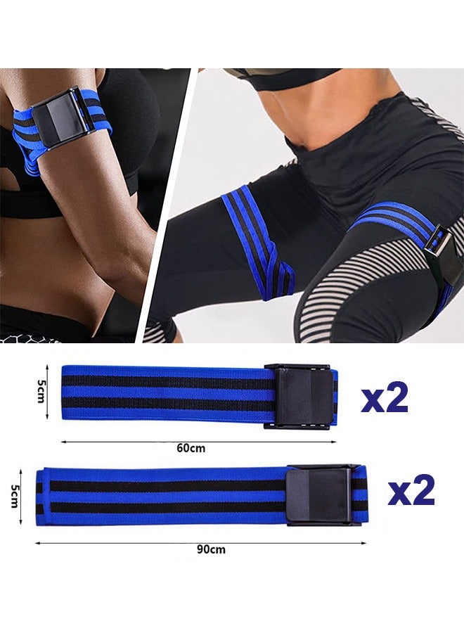 Generic 4 Pack Exercise Bands , (2 Bicep Bands,2 Leg Bands and Storage Bag), Training Bands for Exercising Squat, Thigh - Image 4