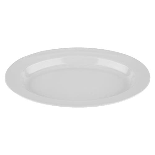 GET G.E.T. ML-15-W 18" x 13" Oval Platter, White, Large - Image 2