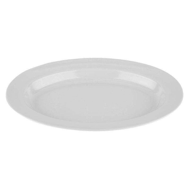 GET G.E.T. ML-15-W 18" x 13" Oval Platter, White, Large - Image 1