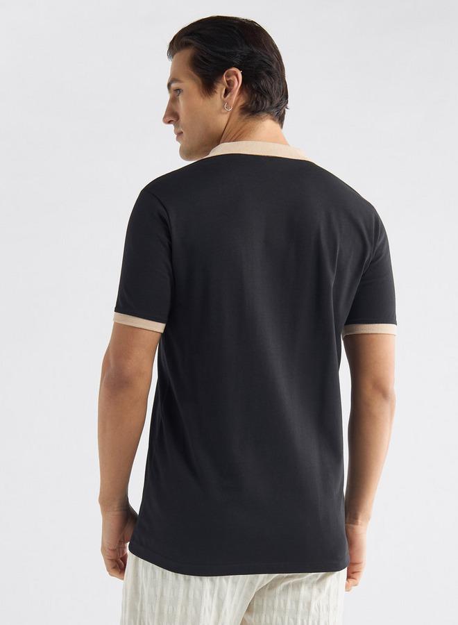 سبلاش فيڤ تيشيرت بولو بقوالب ملونة وأكمام قصيرة - Image 3