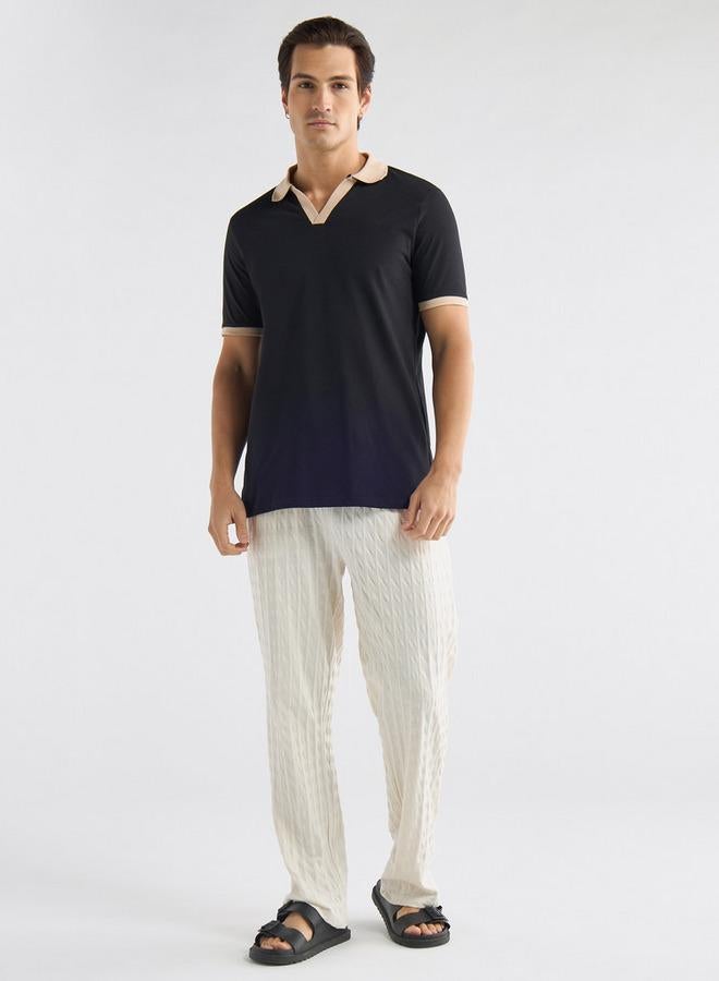 سبلاش فيڤ تيشيرت بولو بقوالب ملونة وأكمام قصيرة - Image 2