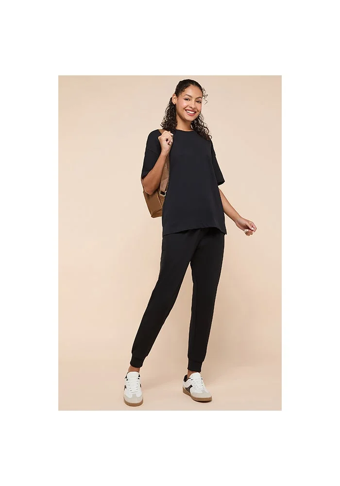 أر أند بي Solid Joggers with Drawstring Waist