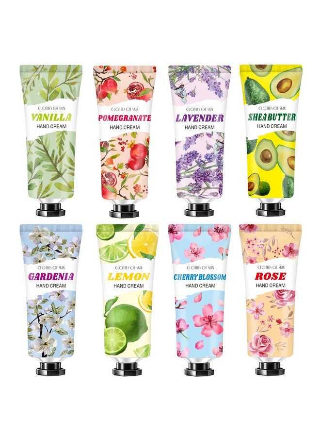 Cristalbox 8 Pack Hand Cream Gifts Set For Womentravel Size In Bulk Lotions For Dry Handsmini Hand Lotion For Mothers Day Giftsvalentine Day Giftappreciation Giftsbaby Shower Party Gifts And Birthday Gifts - Image 1