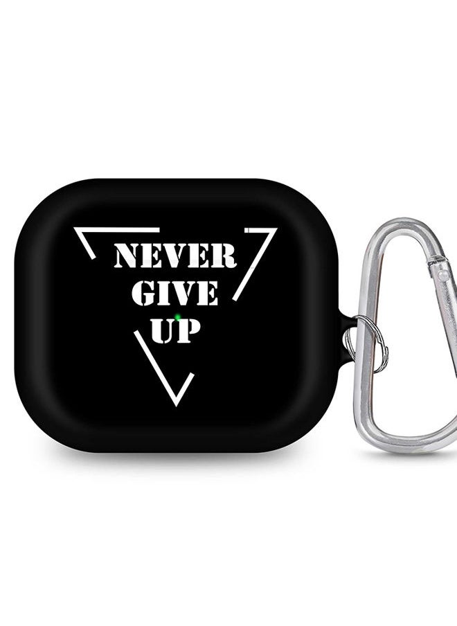 Stylizedd - StylePods Case for Airpods 3rd Gen Case With Anti-Lost Keychain - Never give up - Image 1