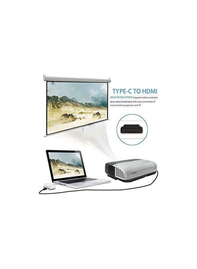 4K HDMI To Type-C Adapter Gold - Image 4