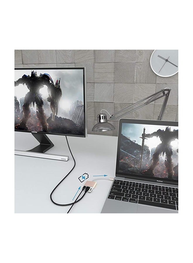 4K HDMI To Type-C Adapter Gold - Image 5