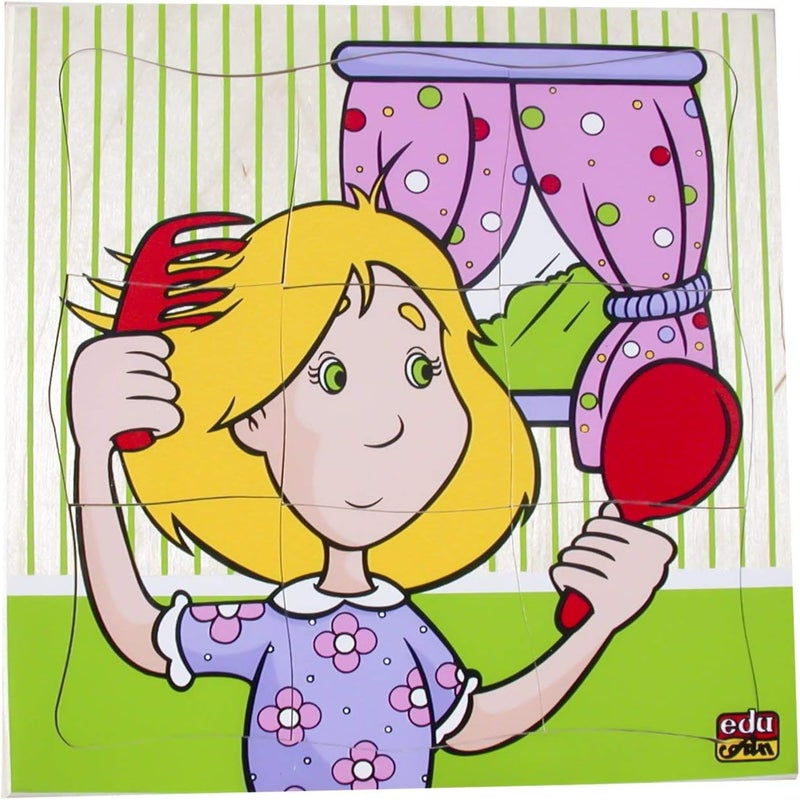 Edu Fun Combing My Hair Wooden Puzzle