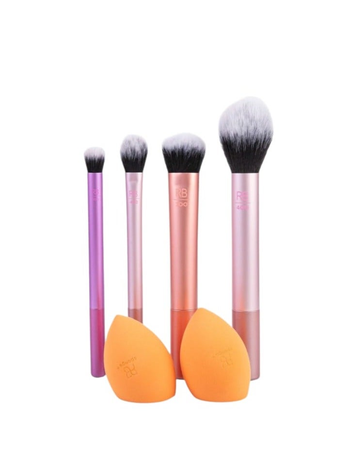 ريل بيوتي طقم فرش مكياج مع بيوتي بلندر للاستخدام اليومي متعدد الاستخدامات - Image 2