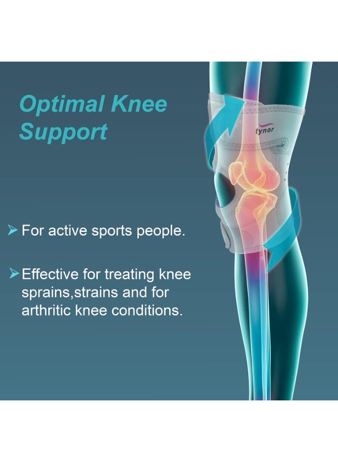 TYNOR Knee Support Sportif (Neo), Grey, Small, 1 Unit - Image 2