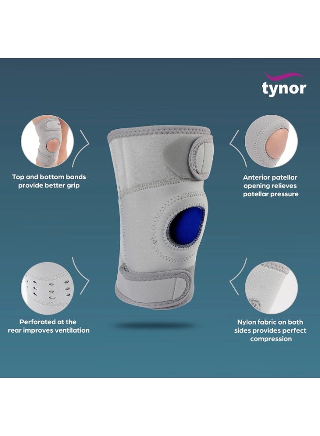 TYNOR Knee Support Sportif (Neo), Grey, Small, 1 Unit - Image 3