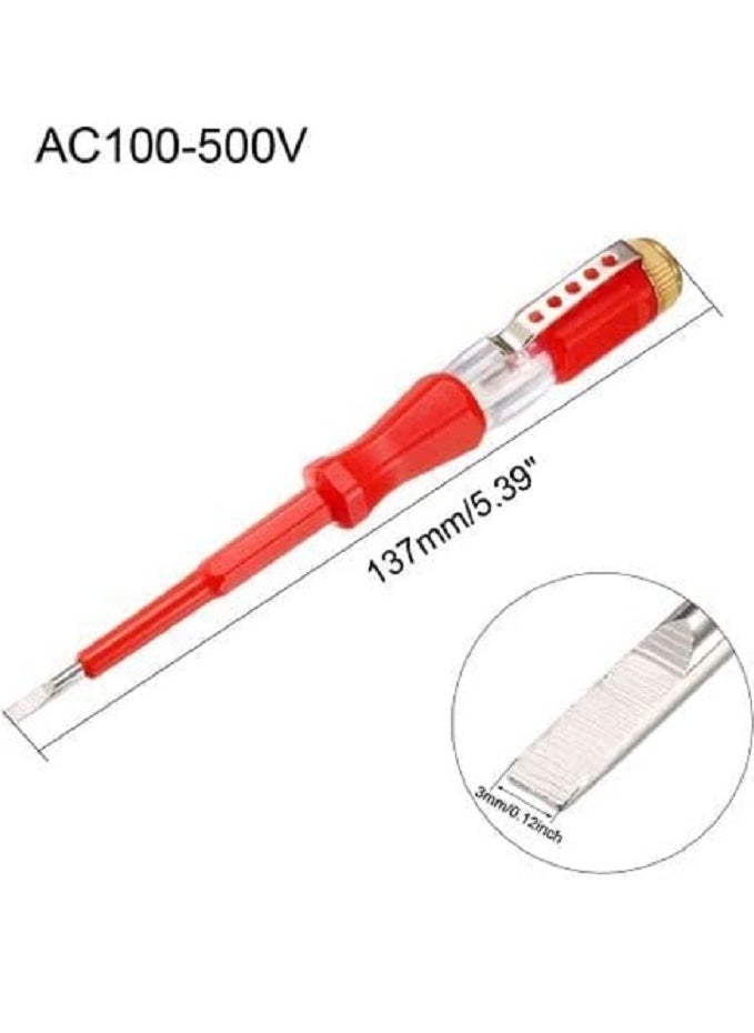 WISEUP - 3 PCS Voltage Tester AC 100-500V With 4X180MM - Image 1