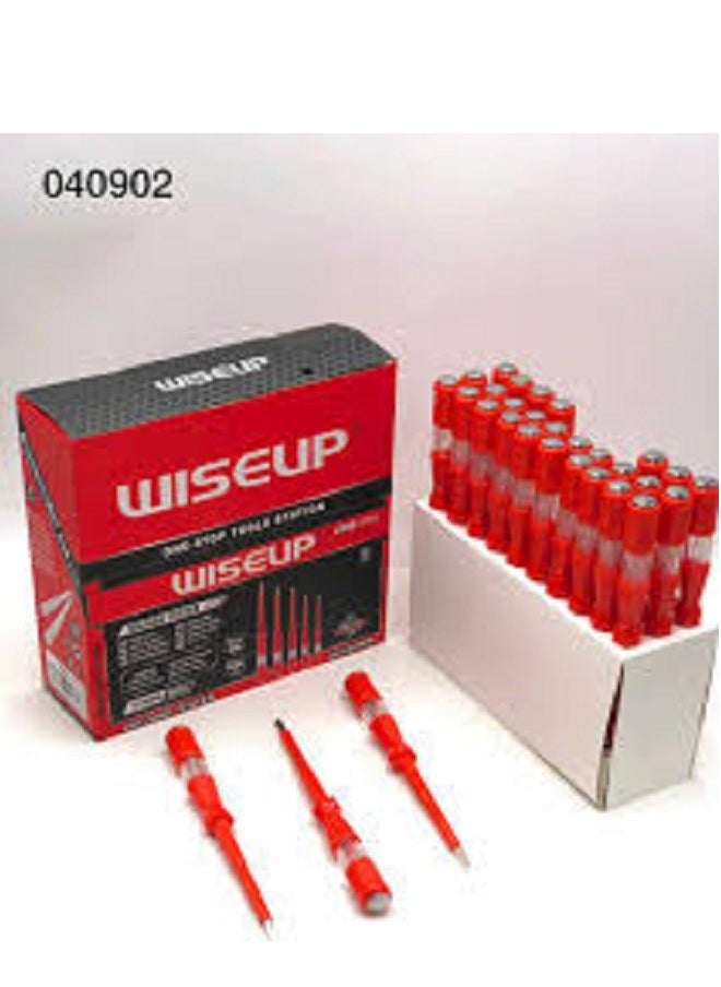 WISEUP - 3 PCS Voltage Tester AC 100-500V With 4X180MM - Image 1