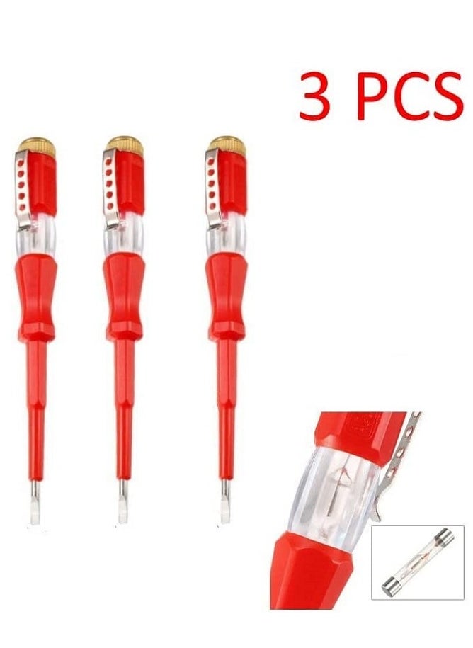 WISEUP - 3 PCS Voltage Tester AC 100-500V With 4X180MM - Image 1