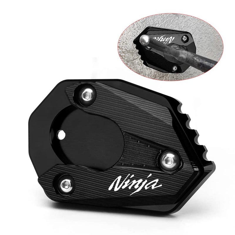 Velospeed For Ninja650 20172022 Ninja 1000 1000SX 20182022 Ninja300 20132020 Motorcycle CNC Support Extension Plate Kickstand Side Stand Pad ninja 650 Accessories black