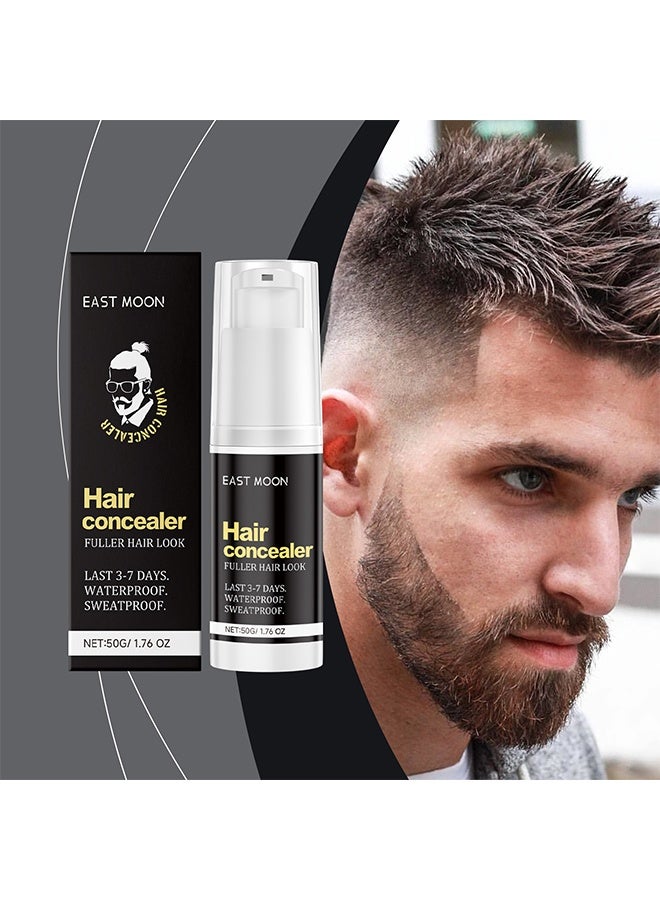 East Moon Hairfillup Hair Concealer,Hairfillup Hair Concealer for Men,Root Cover Up,Concealer for Hair,Hair Fillup Hair Concealer,Hair Fibers for Men,Easily Cover Loose Hair and Show Hair Volume 50g - Image 2