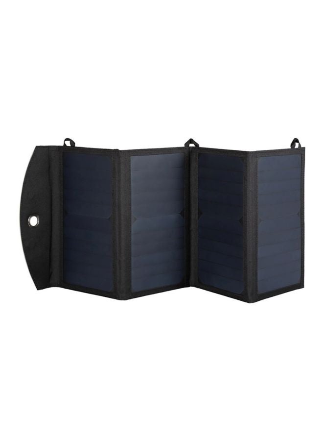 NIBEMINENT Portable Solar Charger Black - Image 1