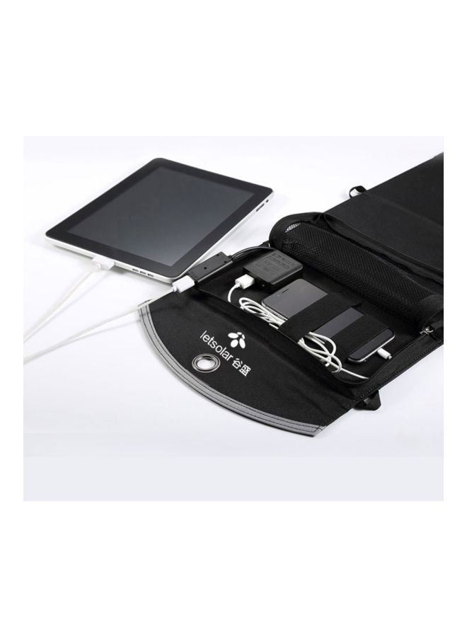 NIBEMINENT Portable Solar Charger Black - Image 5