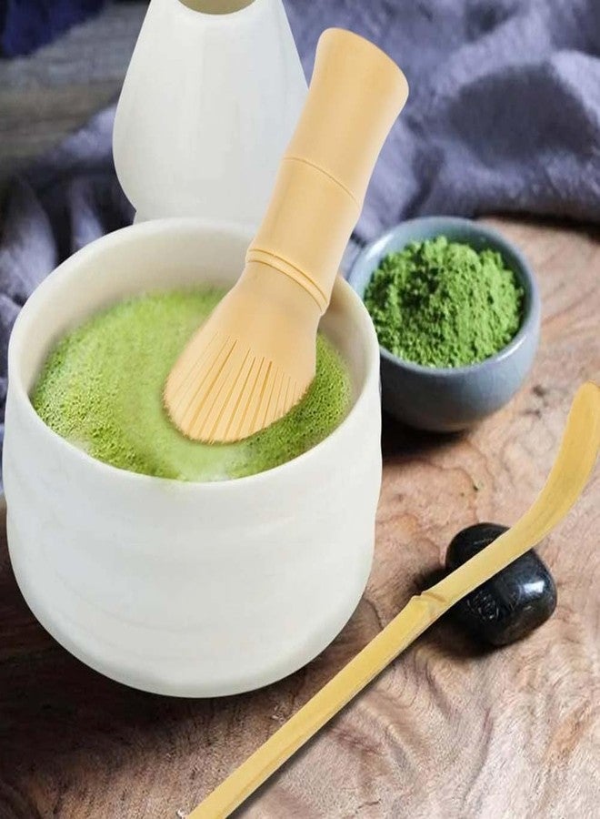 OUGETHER Traditional Matcha Whisk Reusable PP Resin Matcha Whisk Chasen Dishwasher Safe Matcha Stirrer Matcha Green Tea Powder Preparation Prepare Japanese Matcha Tea (Yellow) - Image 5