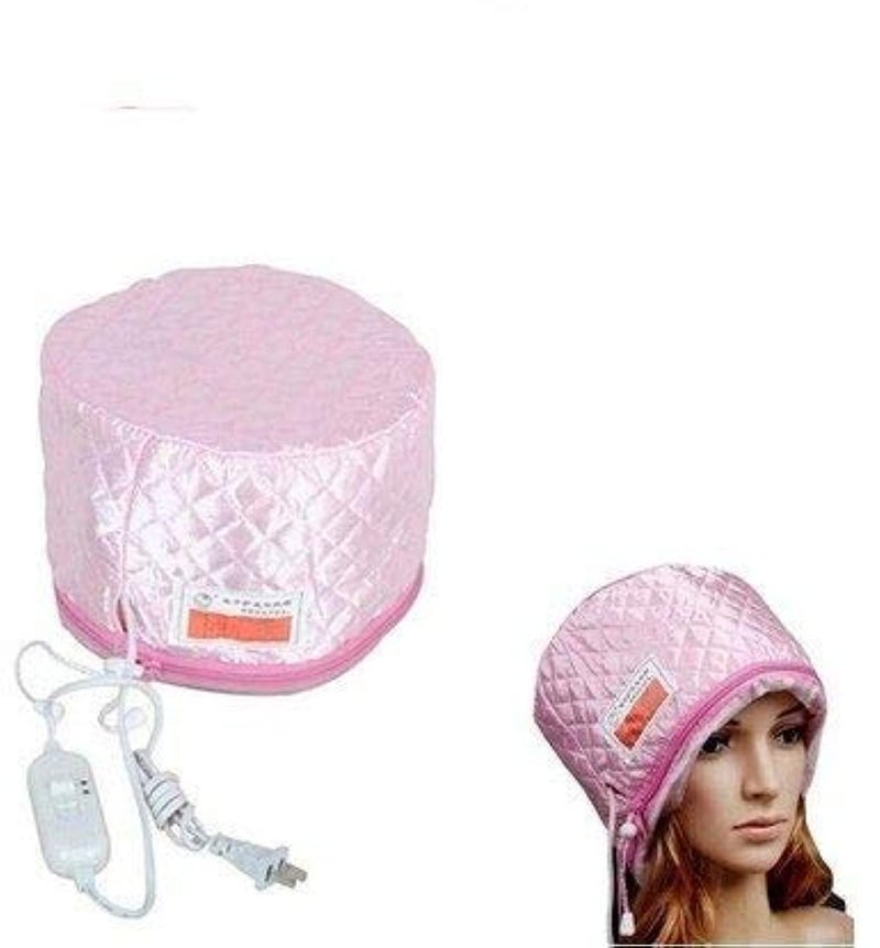 Hair Thermal Treatment Beauty Steamer SPA Cap, Pink