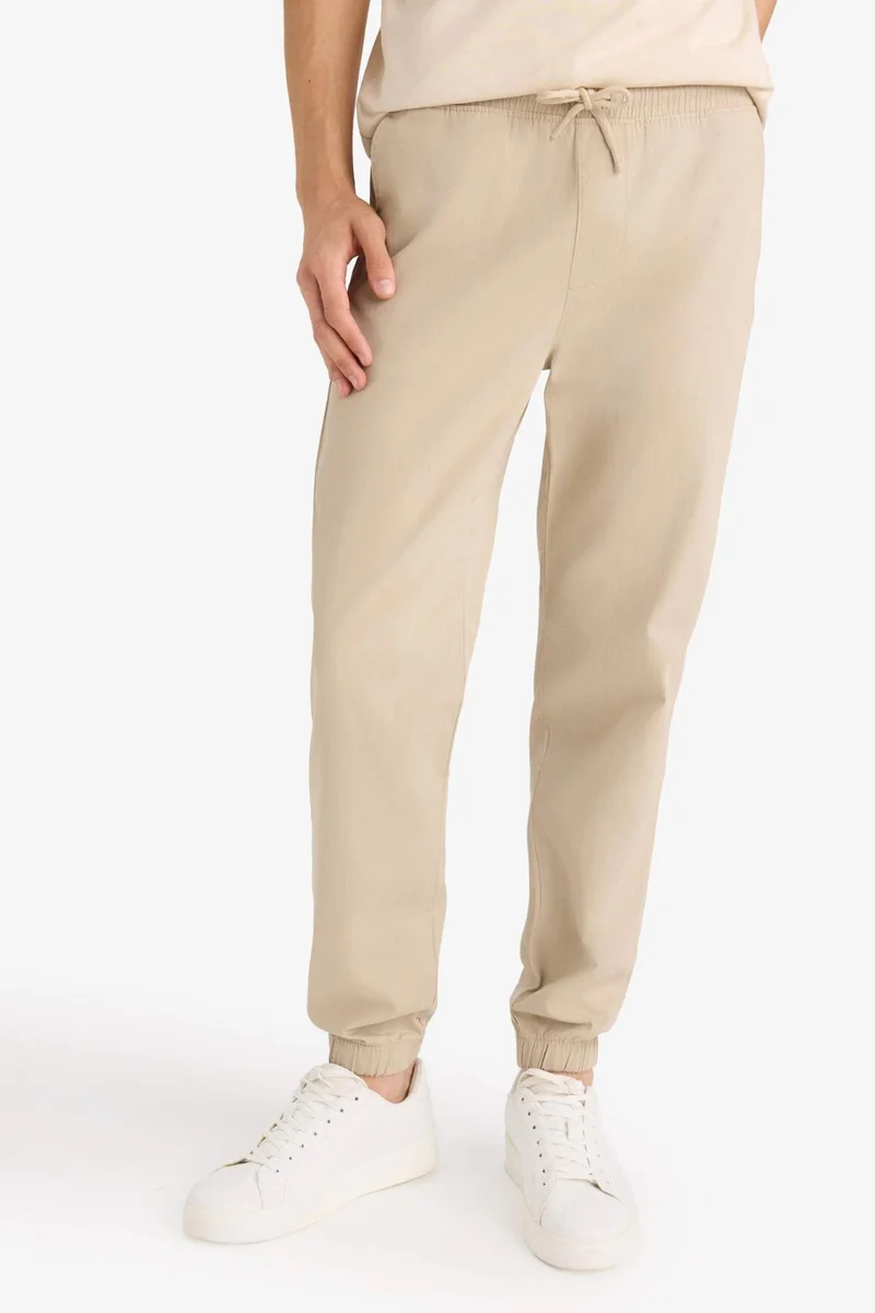 Defacto  Slim Fit Gabardine Joggers for Men | Best Price UAE