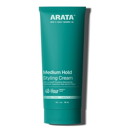 Arata Styling Hair Cream with Niacinamide | Adds Medium Hold | Humidity-Resistant | Reduces Frizz & Flyaways | Boosts Moisture | Paraben, Silicone, Alcohol-Free | For All Hair Types | 50 ML - Image 1