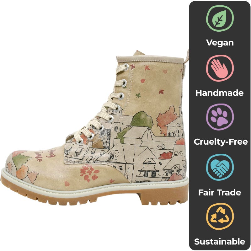 DOGO Long Boots for Women â€“ Vegan Leather and Unique Design Womens Winter Boots, One Day At a Time - Image 5