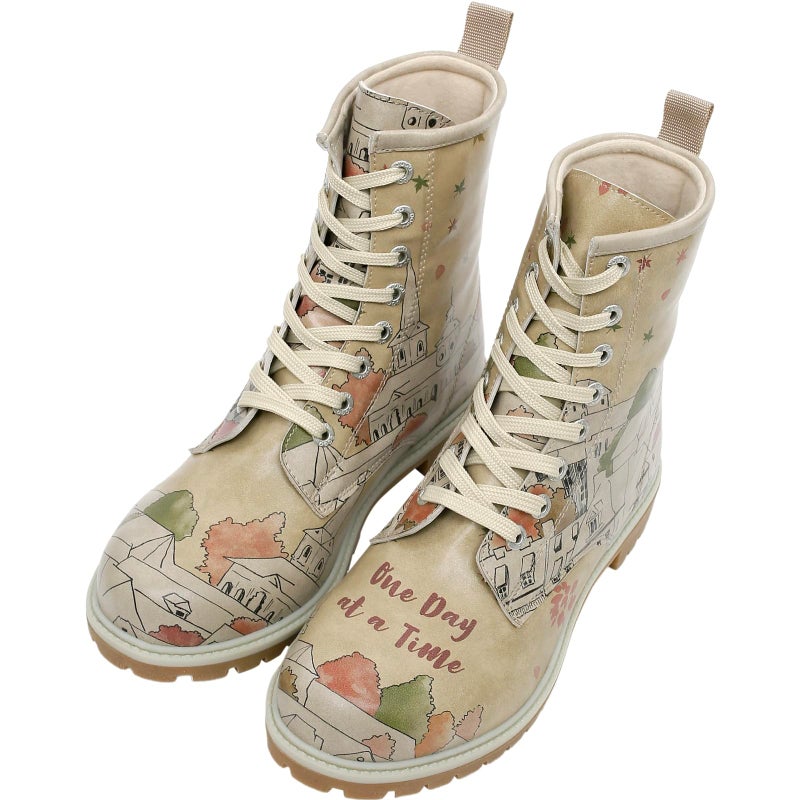 DOGO Long Boots for Women â€“ Vegan Leather and Unique Design Womens Winter Boots, One Day At a Time - Image 4