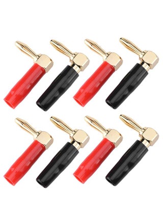 8 Pcs 4mm L Shape Right Angle Banana Plug Audio Speaker Cable Screw Connector (4 Black+4 Red) - pzsku/Z2070CF3120B4040F71A4Z/45/1746380112/dfcc8b93-0850-4a0a-9a14-05e53b62da8a