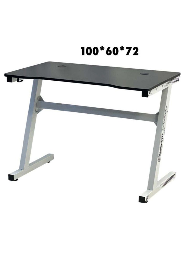 مكتب ألعاب حديث مع خطاف سماعة الرأس، طاولة مكتب منزلية 100*60*72 سم