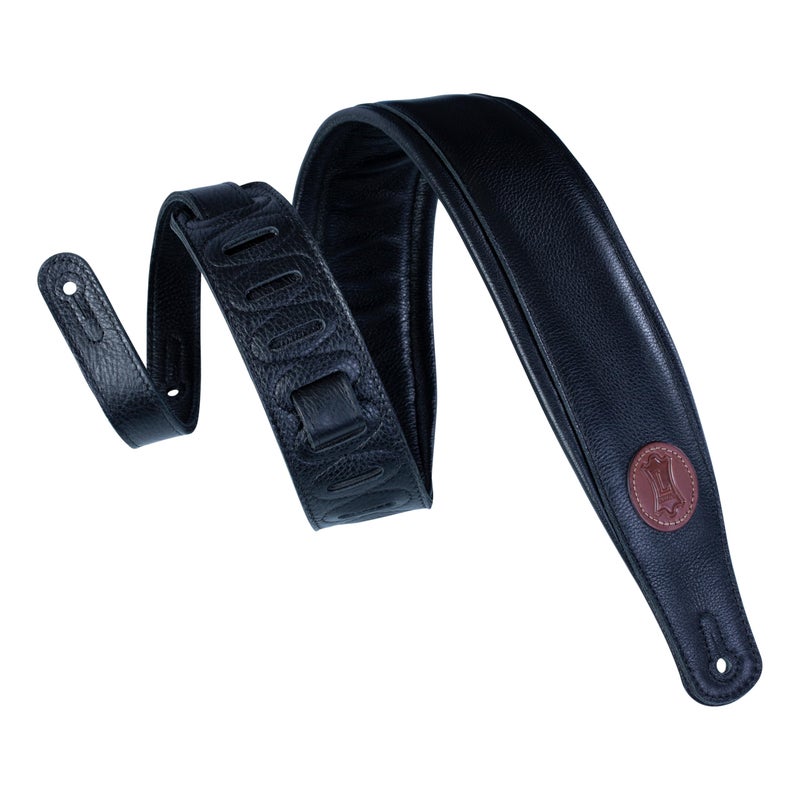 Levy's Leathers MSS2-BLK 2-1/2-Inch Acoustic Guitar Strap - Image 1