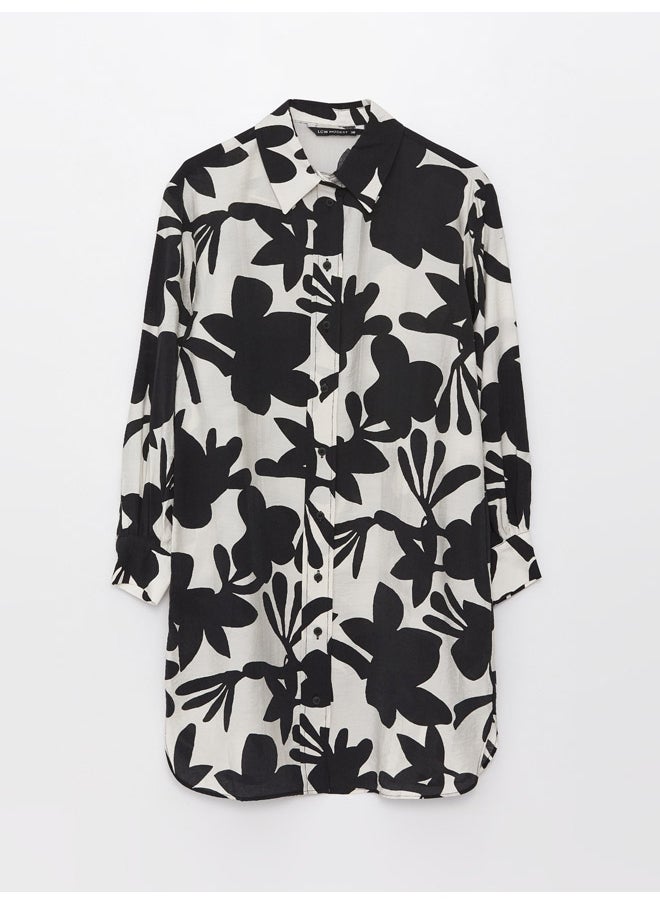 LC WAIKIKI - Long Sleeve Women's Tunic With Shirt Collar Pattern - Image 1