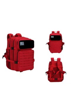 ProflexFitness 45L Red Sports Bag - Water-Resistant with Large Storage Capacity for Travel and Adventures  - Image 3