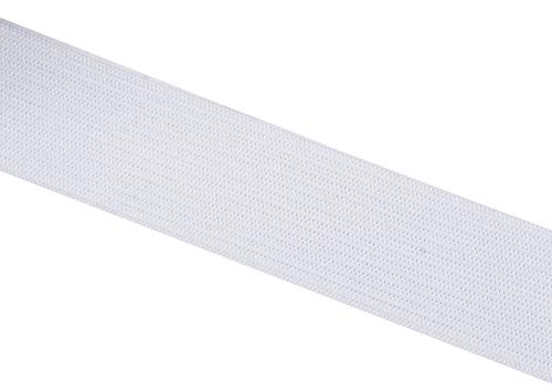 Mandala Crafts Wide 1 Inch White Elastic Bands Spool for Pants Waistbands Sewing and DIY Crafts, 50 YD Stretchy Flat Fabric Strap Knit Elastic Band for Wig - Image 3